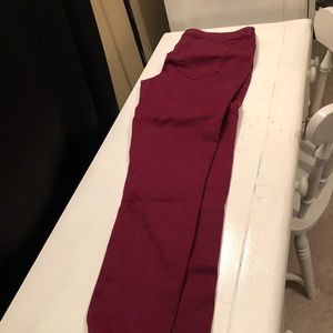 Maroon skinny
